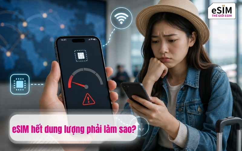 eSIM hết dung lượng phải làm sao?